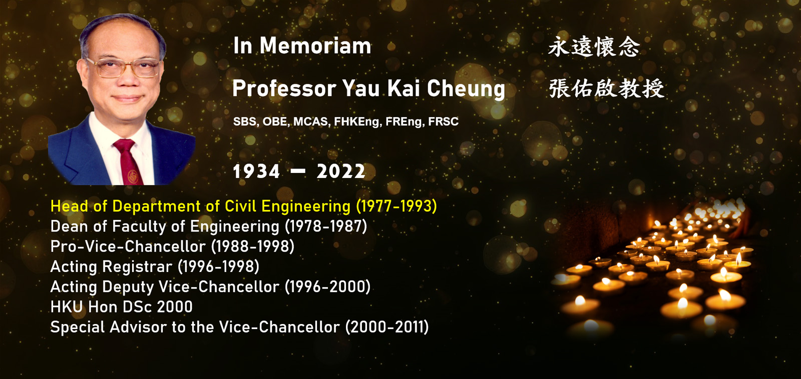 In Memoriam Professor Y.K. Cheung